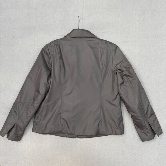 Talbots Khaki Button-Up Blazer Jacket Flap Front Pockets Career Work Wear 14P - Picture 11 of 16